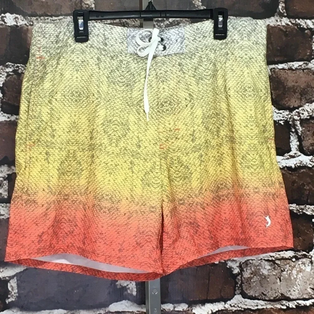 Reel Legends Swimsuit Orange Board Shorts Pocket XL